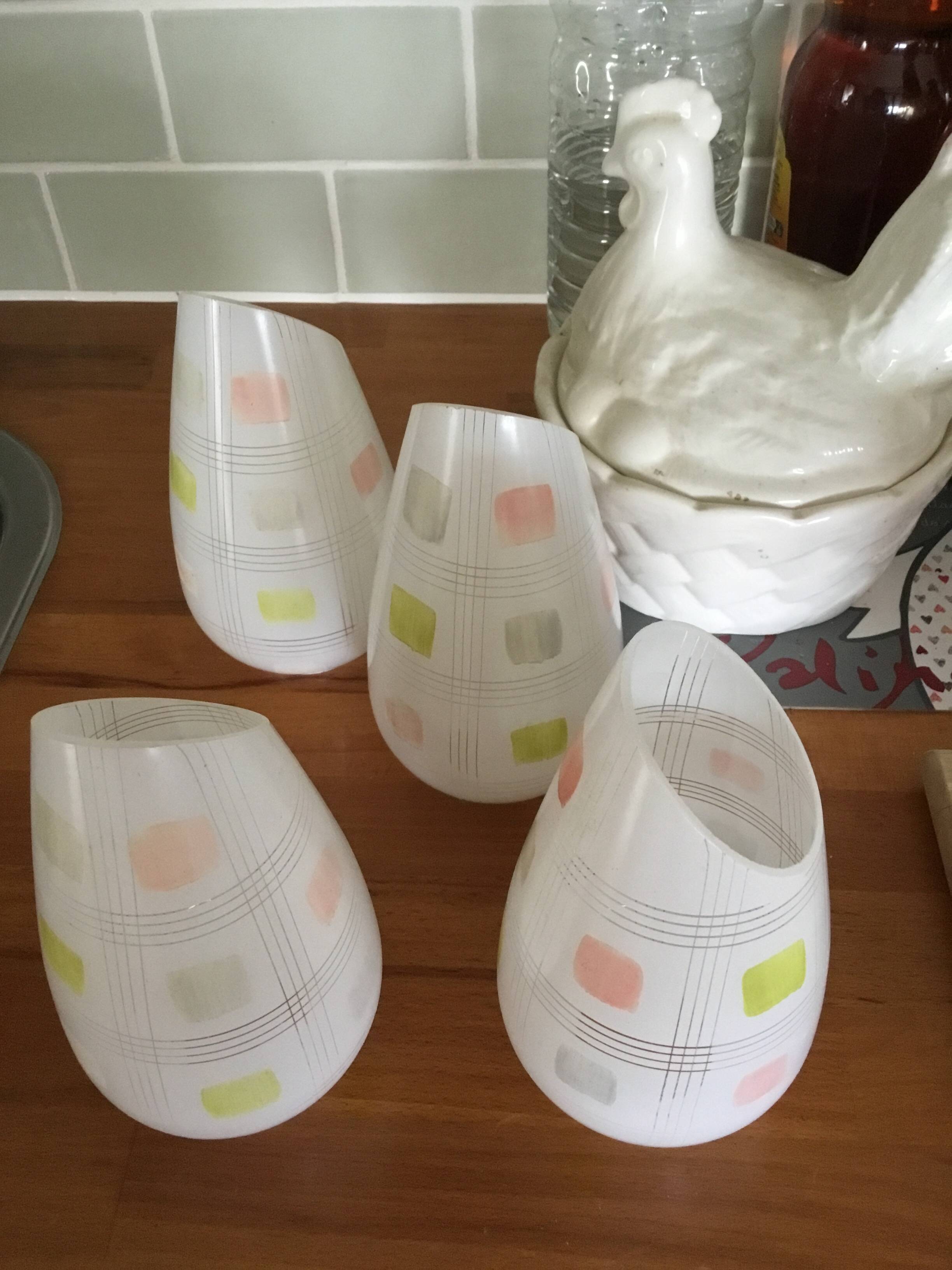 Tulip lampshades from the 60s/70s.