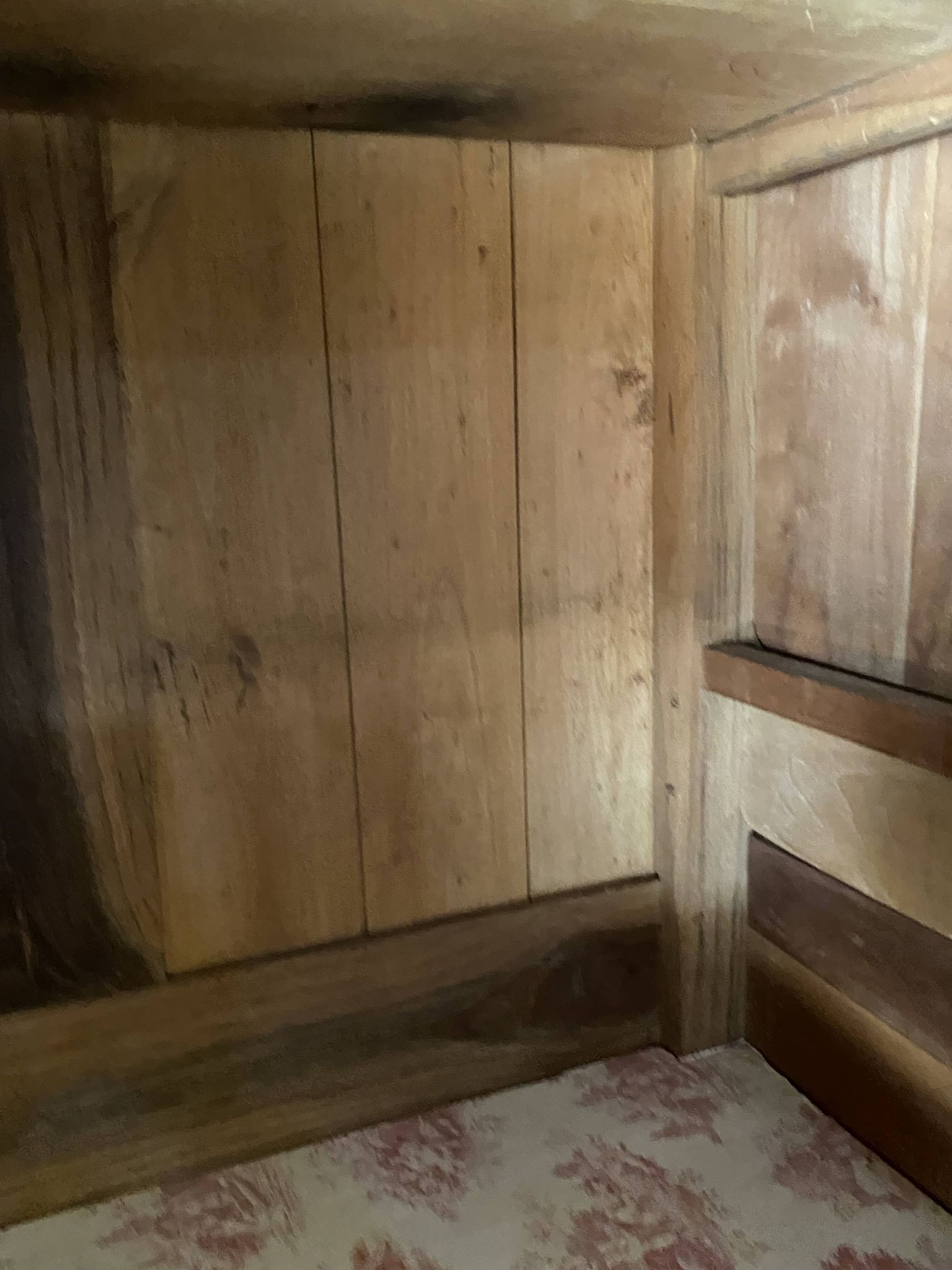 19th century solid cherry wardrobe