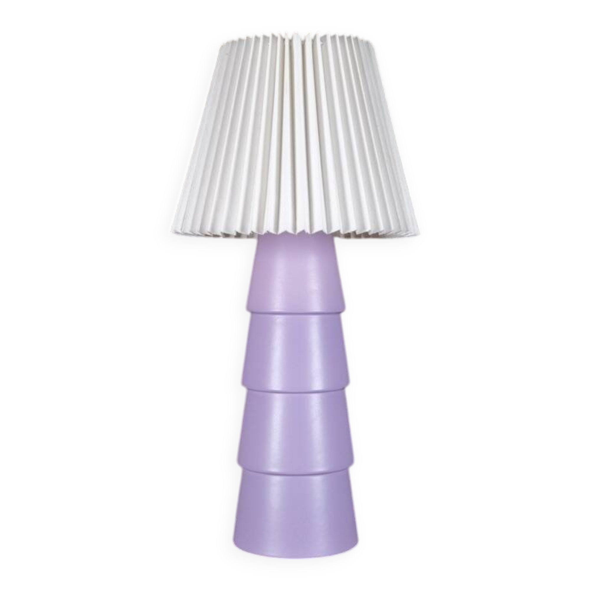 Large purple ceramic lamp by Roche Bobois, 1980s