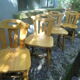 4 chaises en pin vers 1980