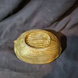 Large void poached glazing with corn decorations