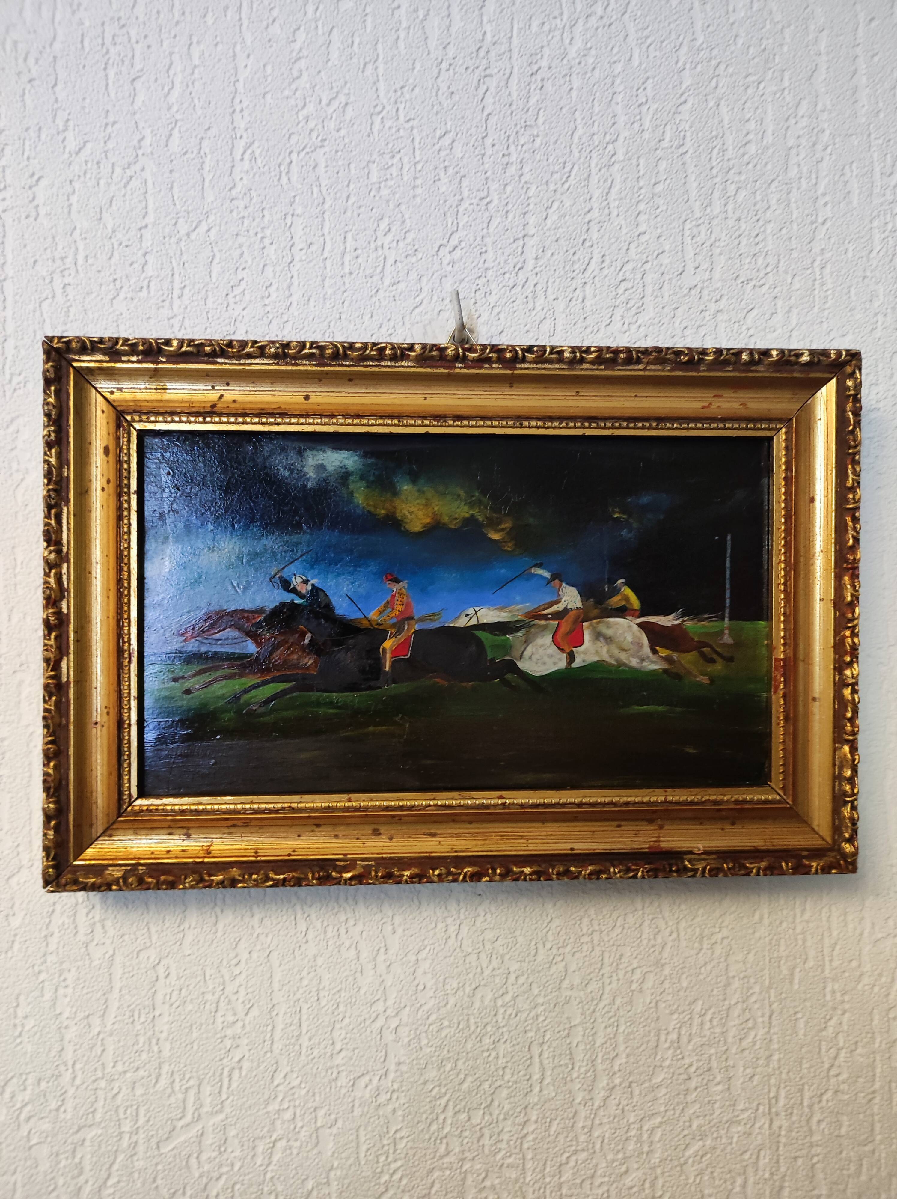 Horse racing table 19th century