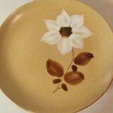 Set of 7 flat plates Moulin des loups Saint Amand vintage autumn model