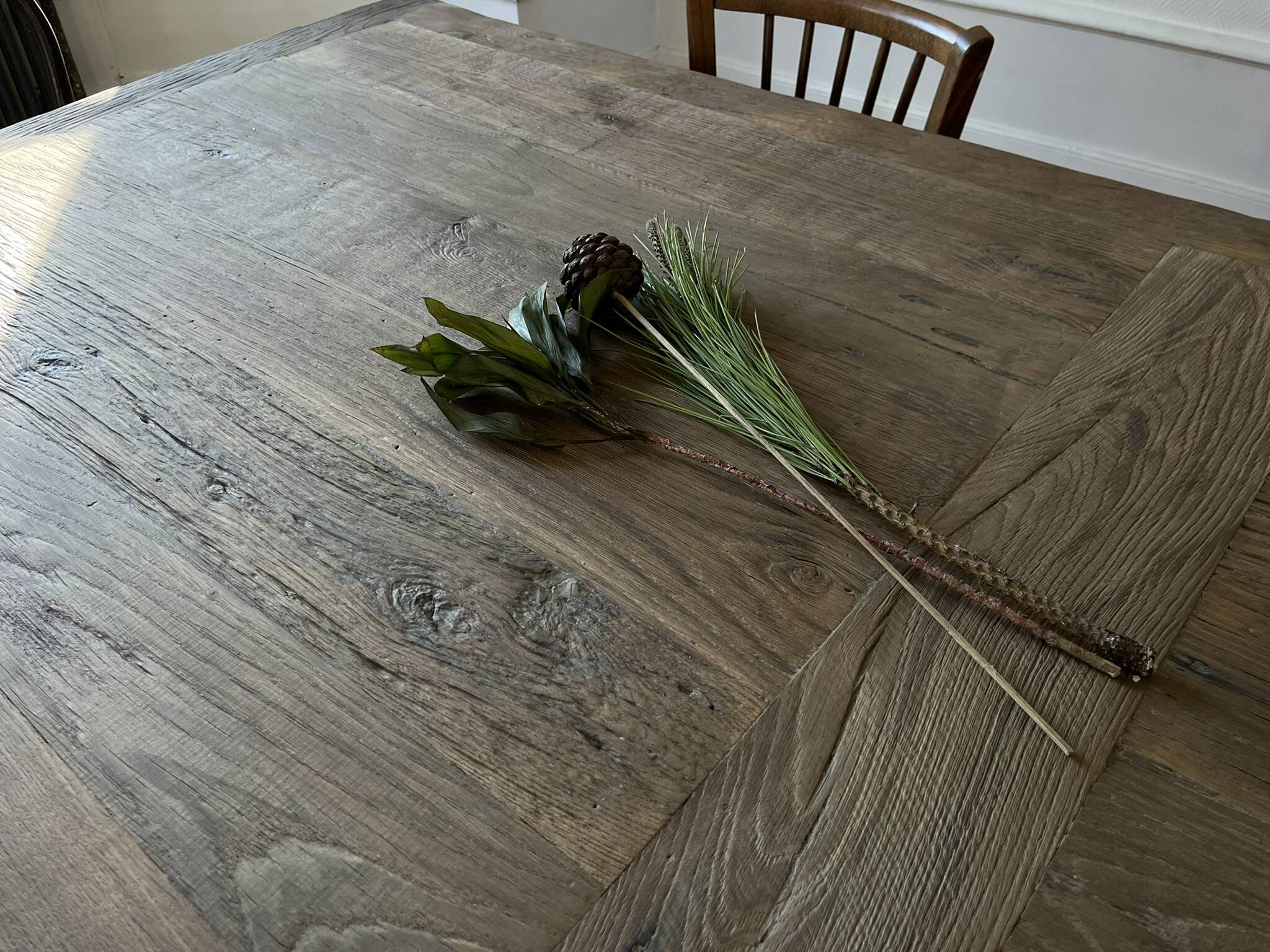 Farm table in solid oak Provence - 250 cm in length
