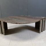 Vintage marble coffee table, 1980s