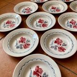 Lot plates Digoin Sarreguemines model Cannes