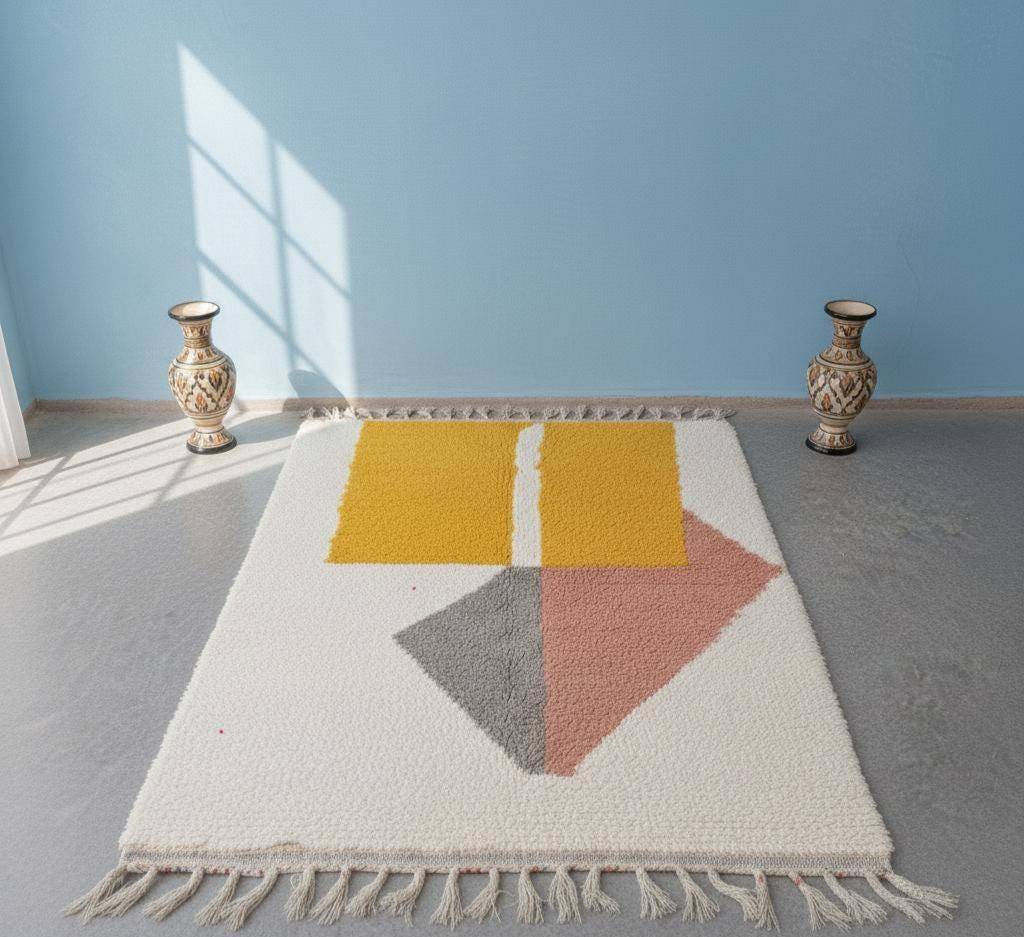 Berber carpet in pure wool 2.5 x 1.5 m