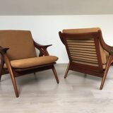 Lot de 2 fauteuils  Gelderland de Ster Hollande 1960