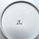 1980s dessert plates stamped Bavaria Schrirnding flower pattern mod funky