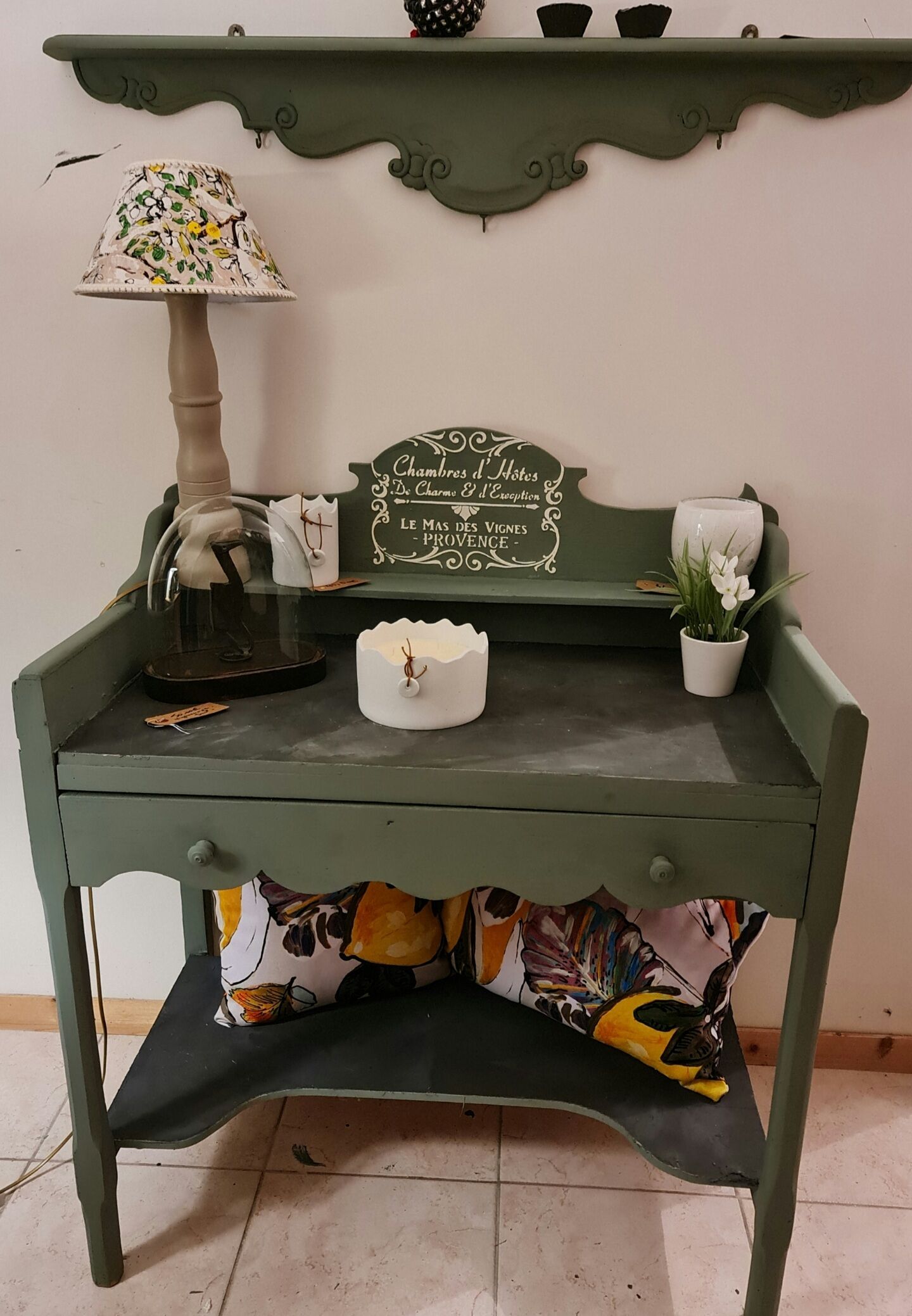 Table lamp foot wood made by cabinetmaker color pepper abbat day fabrics creator apple appie