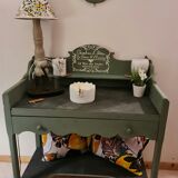 Table lamp foot wood made by cabinetmaker color pepper abbat day fabrics creator apple appie