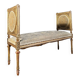 Important Napoleon III Period Bench in Gilded and Carved Wood in Louis XVI Style - 19th Century