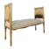 Important Napoleon III Period Bench in Gilded and Carved Wood in Louis XVI Style - 19th Century