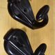 Bakelite school coat hook from the end of the 50s (set of 2)