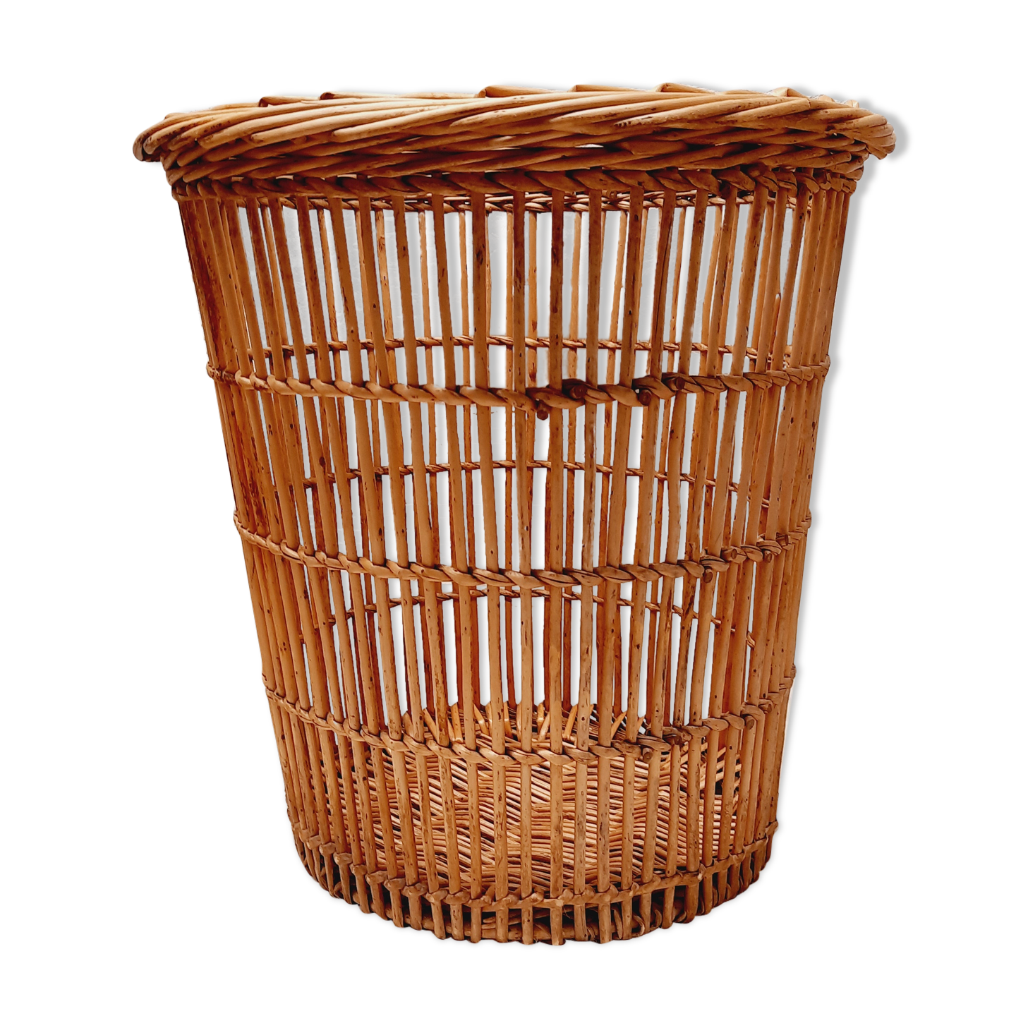 Rattan paper basket