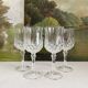 4 white wine stemmed glasses in Arques crystal, Longchamp vintage model