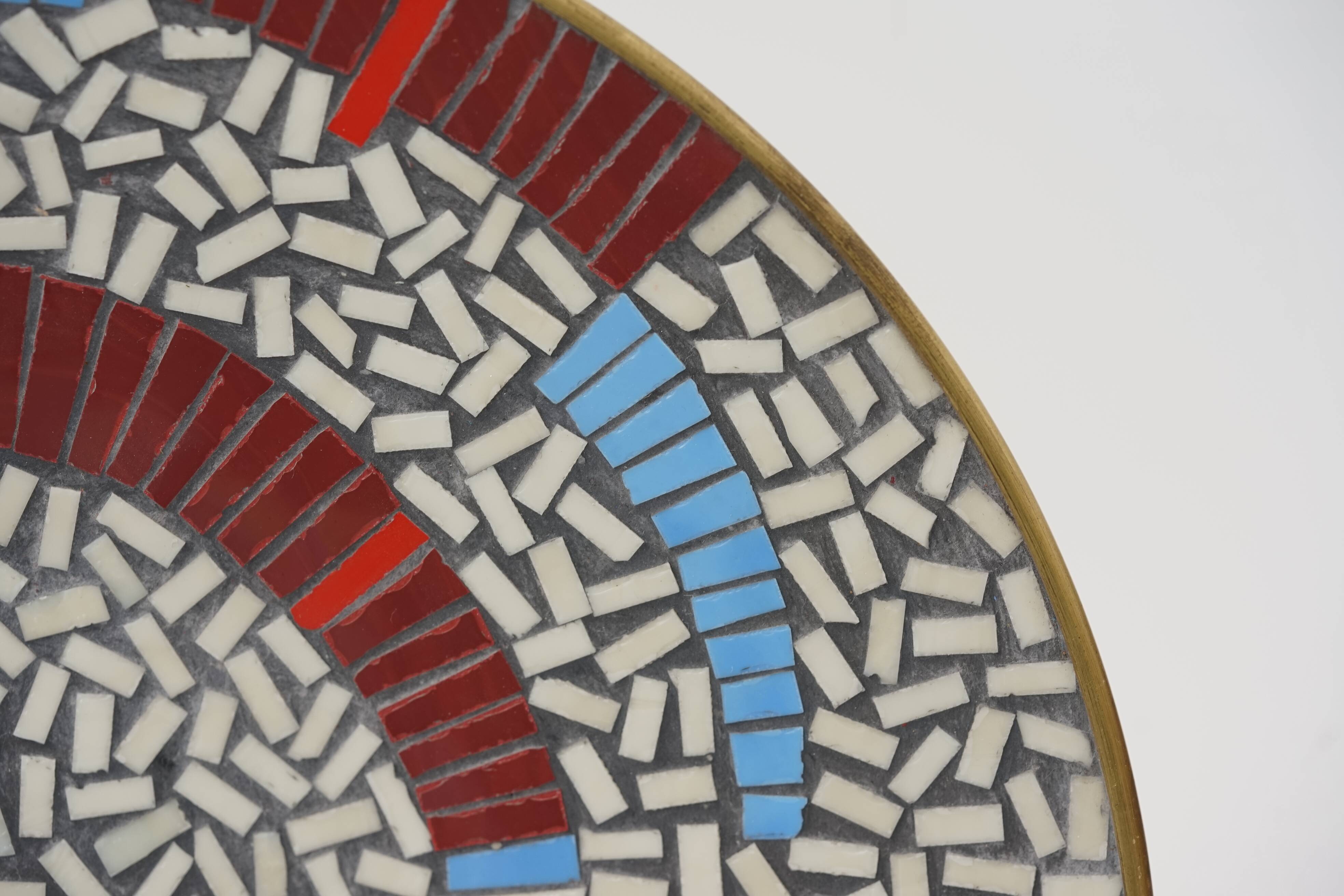 Mid-Century Mosaic Wall Plate by W. Zimmermann for Ritter