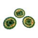 3 plates barbotine theme vines