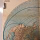Mappemonde carte ancienne communication dans l’hémisphère nord