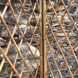 Vintage 4-sided rattan screen