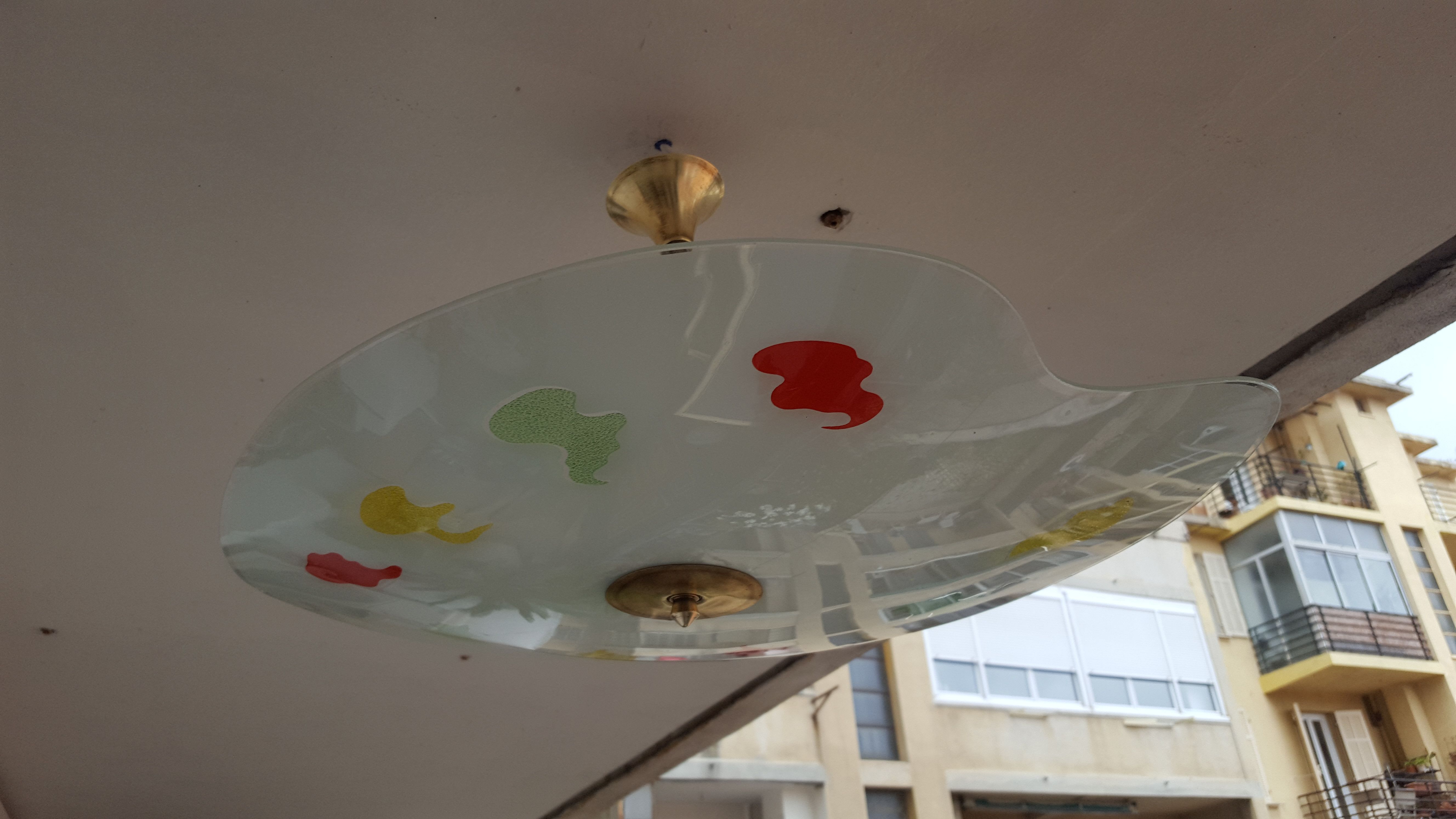 Vintage hanging lamp 1950