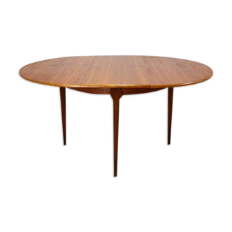Table à manger ronde McIntosh teck design scandinave années 50 vintage