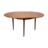 Round dining table McIntosh teak design Scandinavian 50s vintage