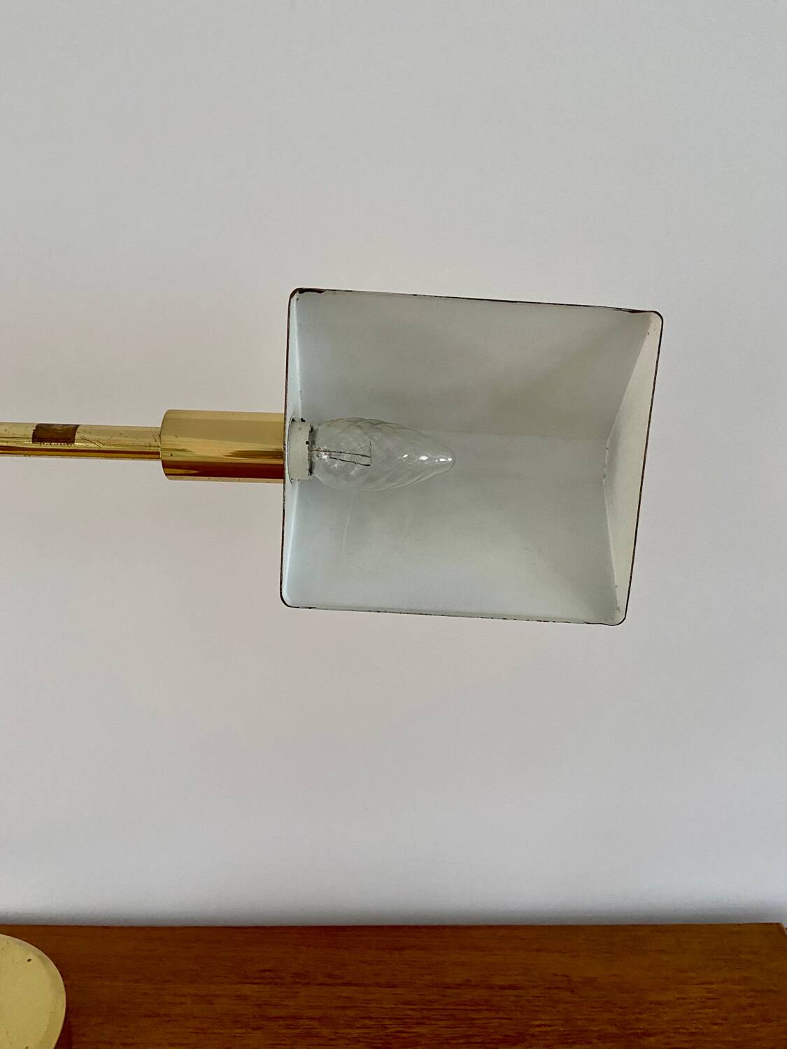 Brass desk lamp