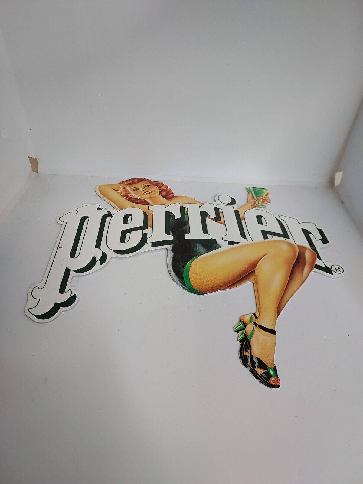 PERRIER pin up advertising plaque