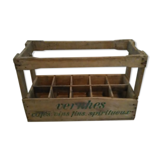 Caisse à bouteilles en bois