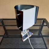 Design lamp, vintage, daum crystal and plexiglass, works - excellent condition-