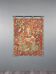 Medieval-style wall tapestry, courtly scene, 20th century