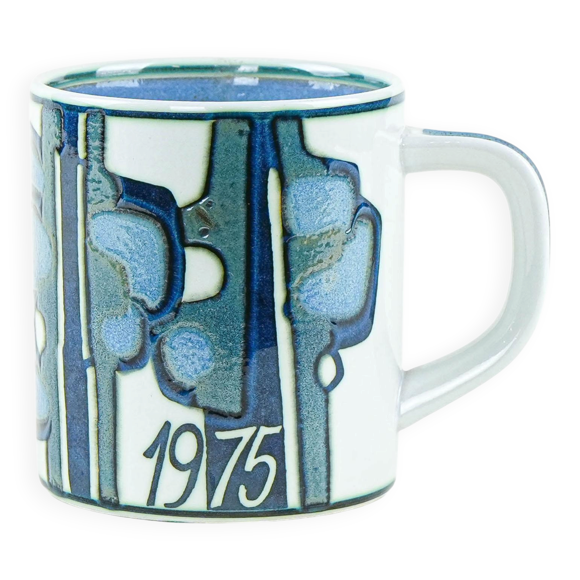 Tasse en céramique, design danois, 1975, designer : Bodil Buch, fabricant : Royal