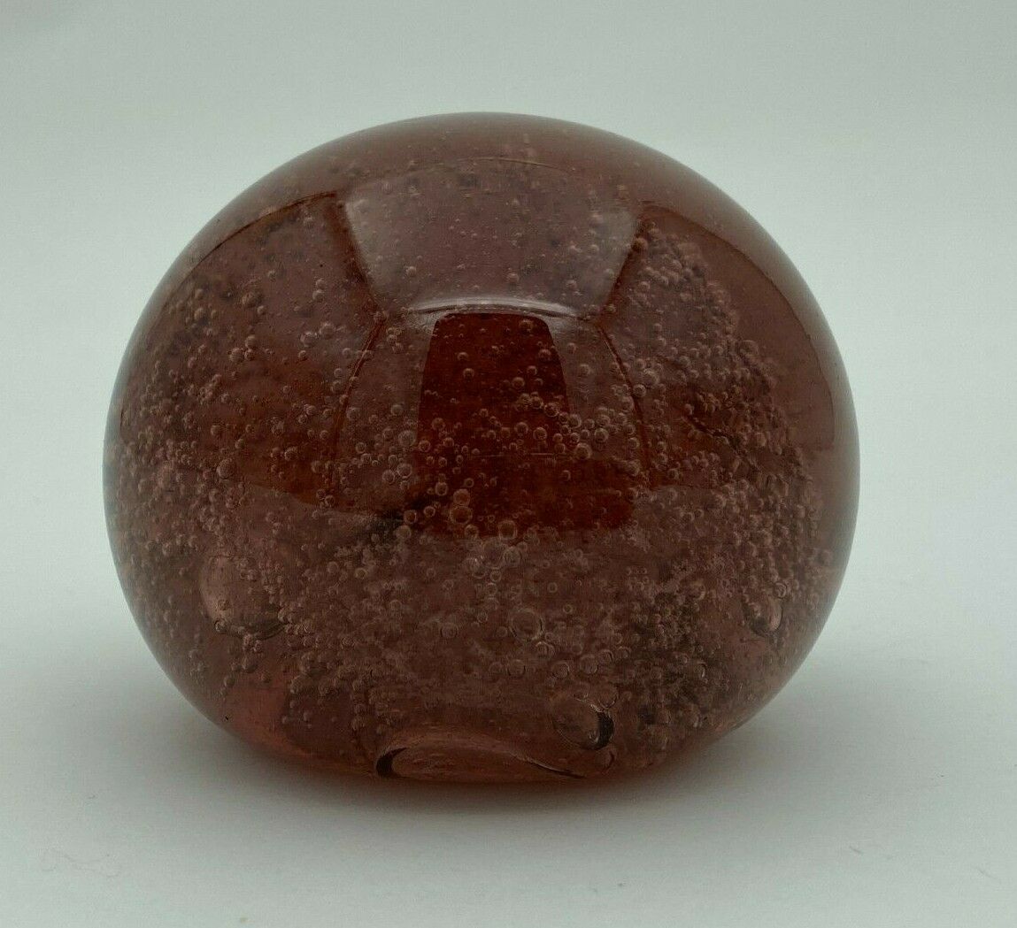 Biot sulfide glass 1970 purple red paper press