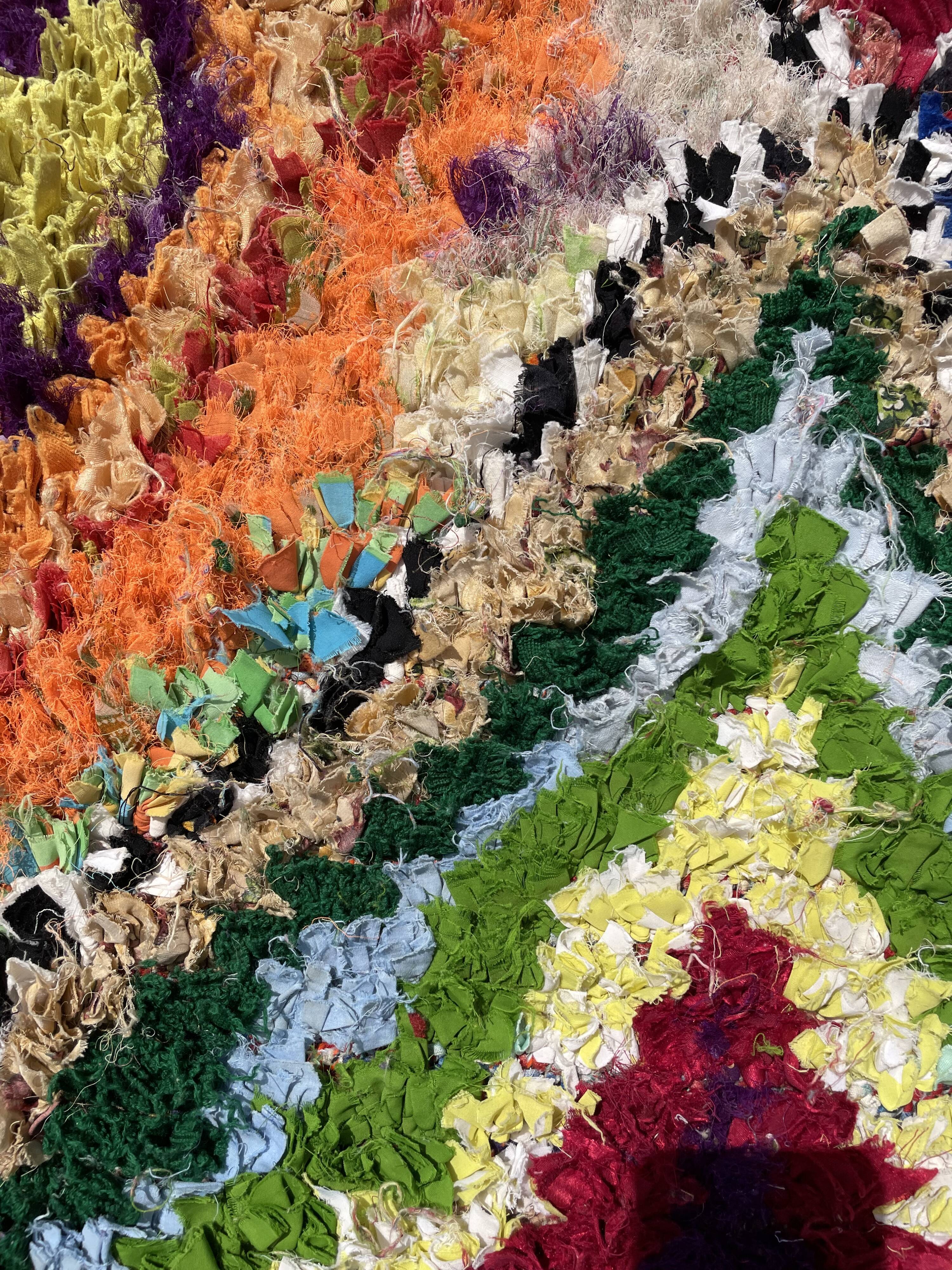 Berber carpet Butcher's with colored diamonds