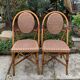 Pair of antique bistro terrace chairs