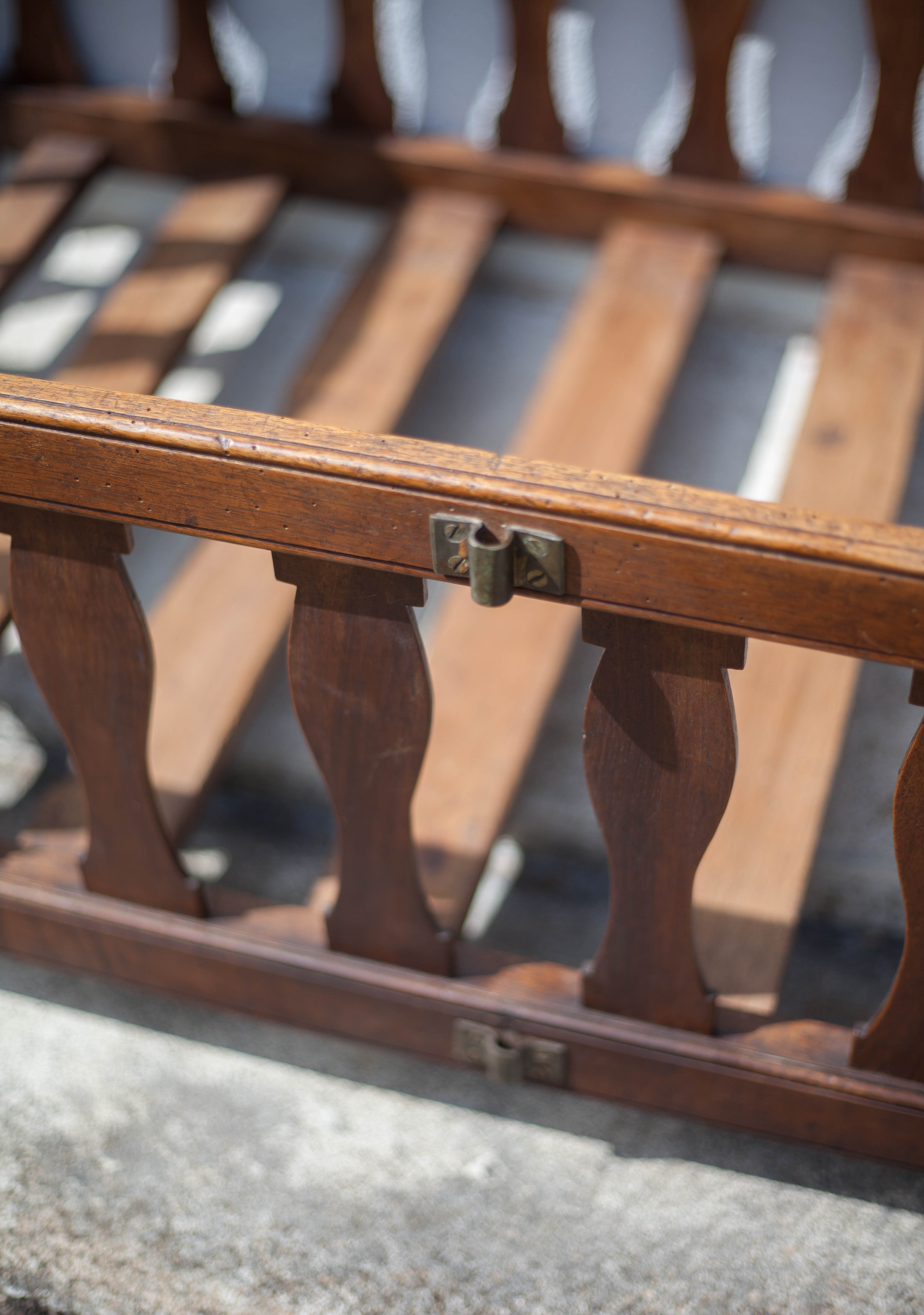 Children's wooden bed, old baby bed, children's bedroom bed, vintage decor