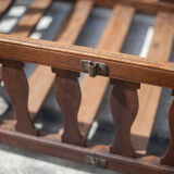 Children's wooden bed, old baby bed, children's bedroom bed, vintage decor