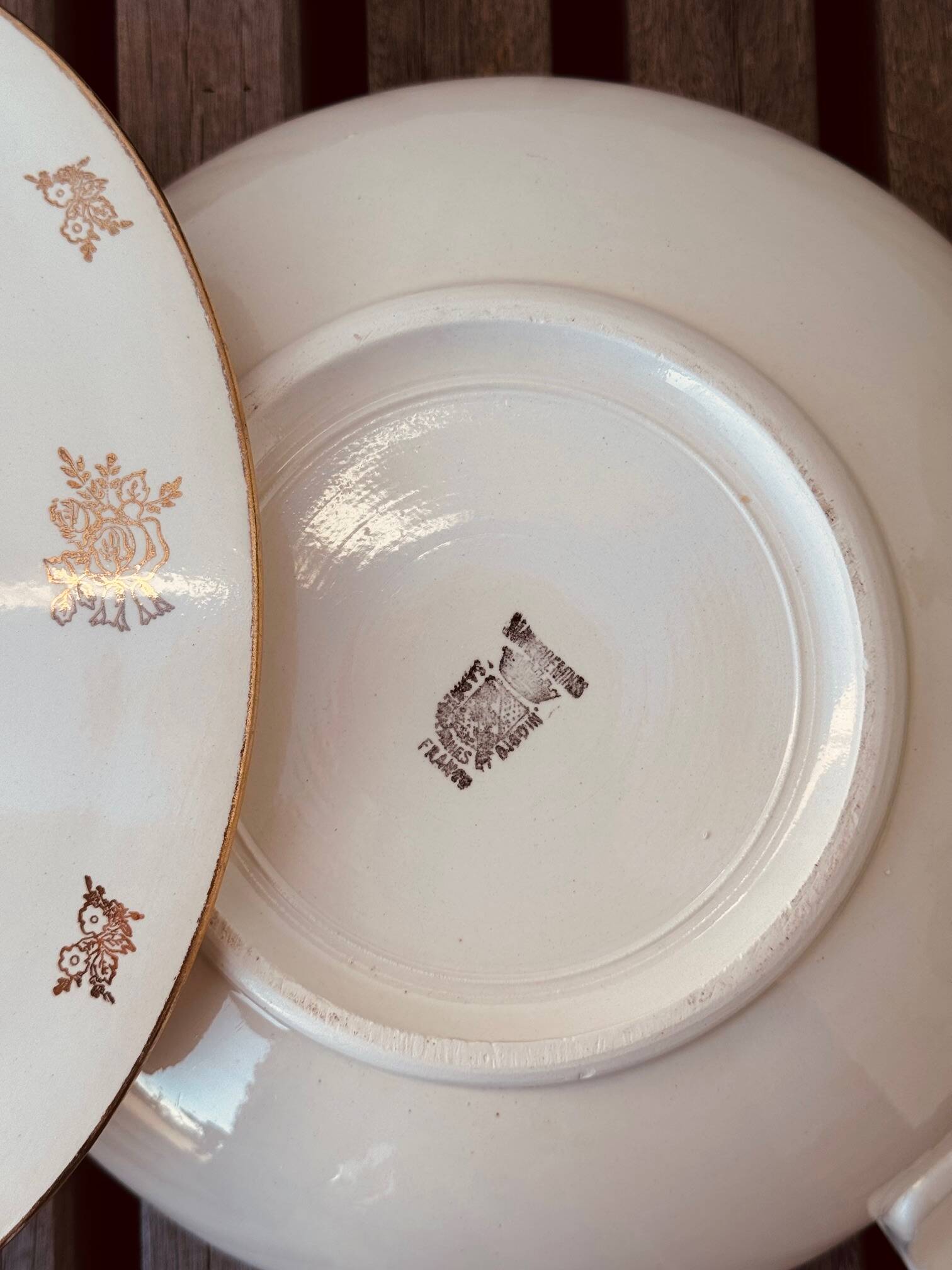 Soup tureen, vegetable dish Sarreguemines and Digoin