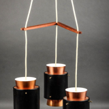 Mid-century danish copper ceiling light by Jo Hammerborg for Fog & Mørup, 1960