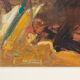 Abstract Composition, Oil on Plate, 73 x 73 cm