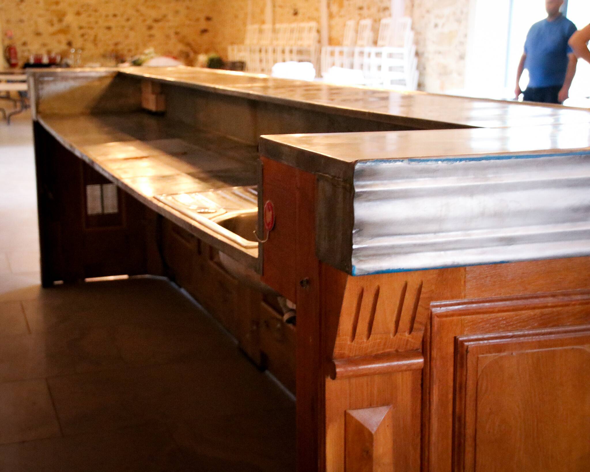 5m solid oak bar