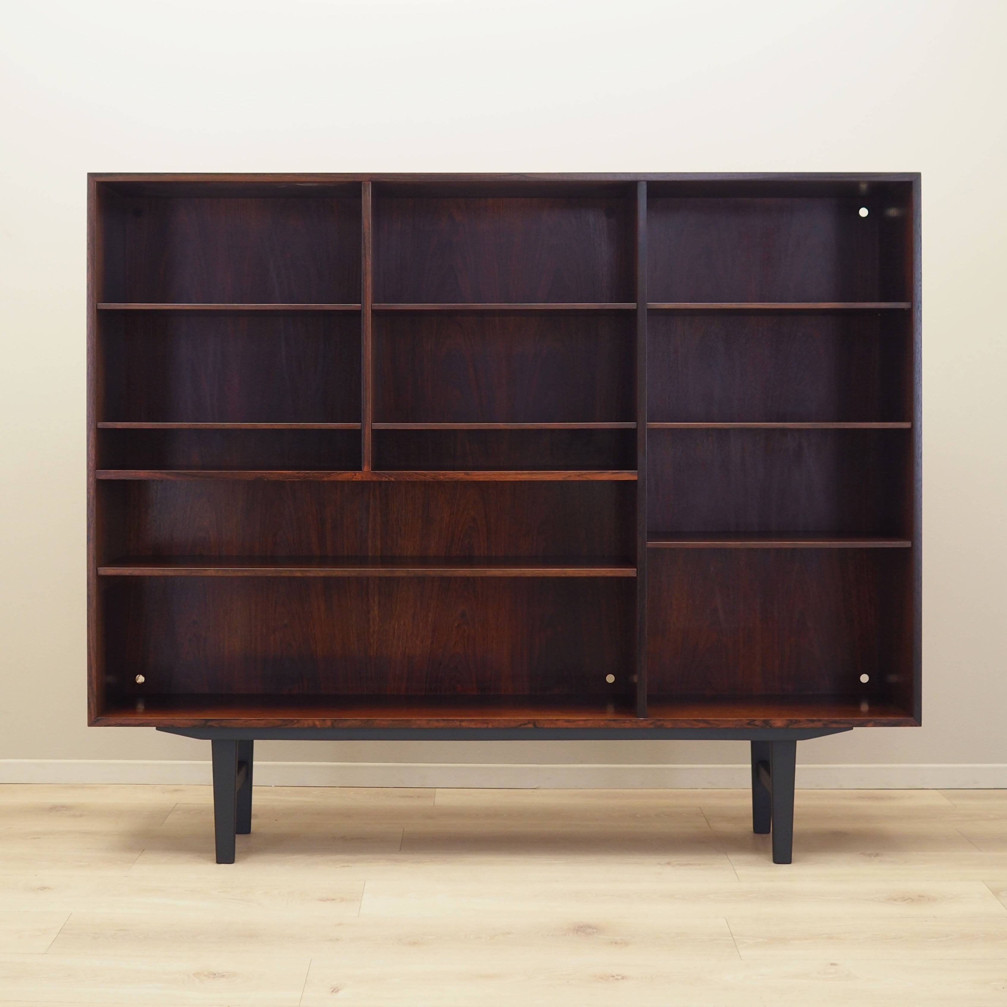 Mahogany bookcase, Danish design, 1970s, manufacturer: Omann Jun