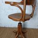 Fischel swivel armchair or office chair, bent beech, late 19th century