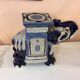 Blue ceramic elephant
