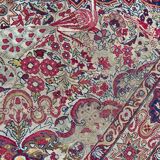 Nice old Persian kirman carpet wash 138x203 cm