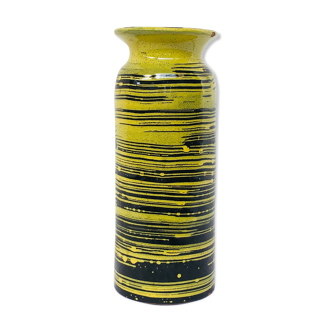 Vase jaune céramique