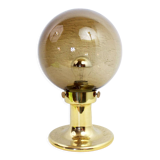 Table lamp vintage smoked glass