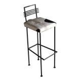 Trois tabourets de bar en fer forgé | Olsson & Dam | Suède | Années 1990