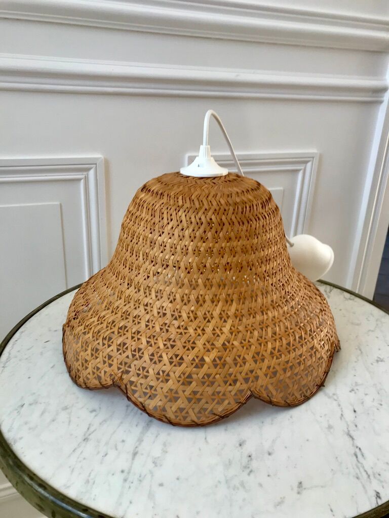 Rattan suspension flower petals 60s-70s